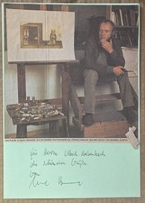 Uwe Bremer - Maxi-Autogrammkarte mit Original-Unterschrift. 29,5 x 21 cm.