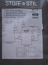 Schnittmuster, Stoff und Stiel 23149, Volantkleid verschiedene Größen, Gr. 38