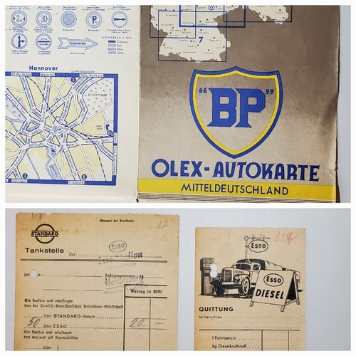 1930s german olex autokarte - olex,