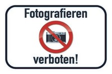 Holzschild 20x30 Hinweis Schild Fotografieren verboten Laden Büro Lager top secr