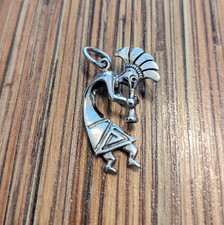 925 Silber Kokopelli Anhänger Hopi Indianer Indianerschmuck Schamane Amulett