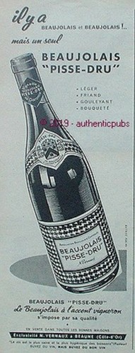 Reklame beaujolais pisse - reklame, dru