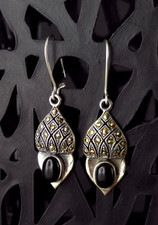 Ohrringe Silber 925 Onyx