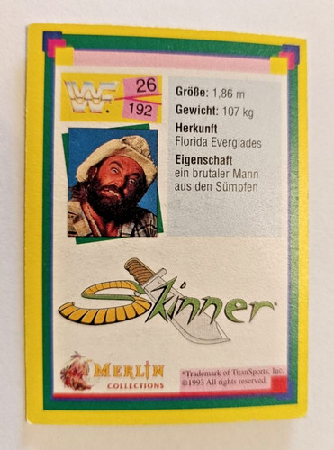 Wwf wrestling sammelkarte - wwf,