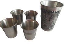 Zinnbecher -4 Schnapsbecher