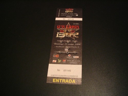 Guns roses ticket tour - n´,
