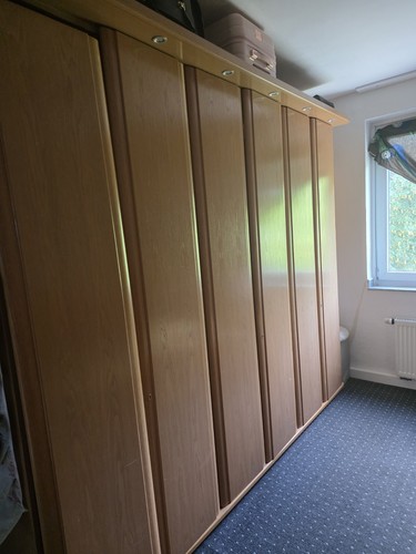 Large wooden wardrobe - large, /