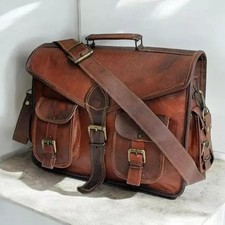 15" Kuriertasche Ziegenleder