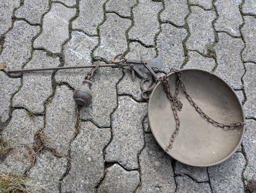 Balkenwaage als dekoration - als,