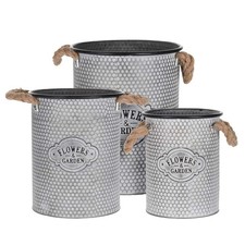Blumeneimer Pflanzkübel 3er
