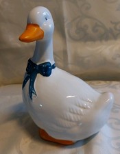 Vintage keramikfigur gans - vintage,
