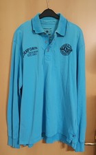 Langärmliges Poloshirt XXL Herren Camp David Türkis Sehr Guter Zustand