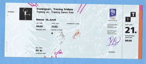 Orig ticket olympische - orig.,