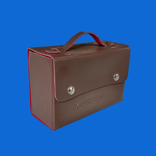Ddr kassettenbox leder braun - ddr,