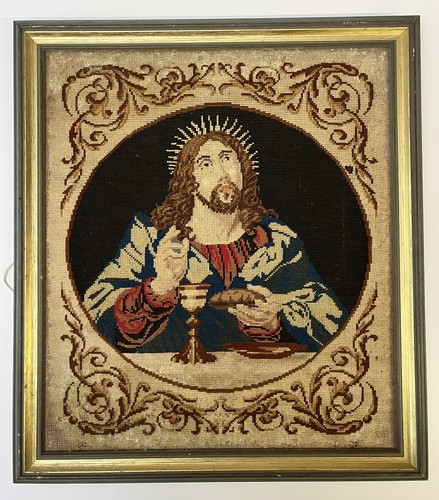 Bilderrahmen mit stickbild - bilderrahmen,