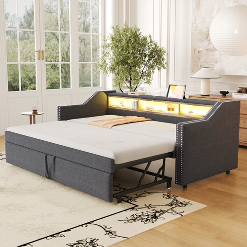 Polsterbett ausziehbares - polsterbett,