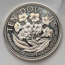 Bahamas 10 Dollars 1975
