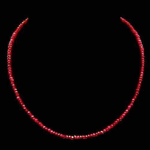 Edelstein halskette rodform - edelstein,