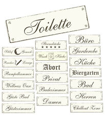 Schild Türschild selbstklebend Privat Büro Bad Toilette Gäste Garderobe Küche ✔