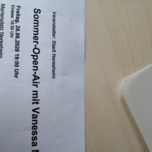 Konzertticket vanessa mai - 2,