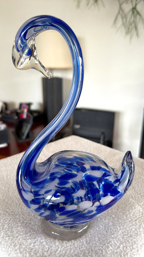 Große glas figur schwan - schwan,