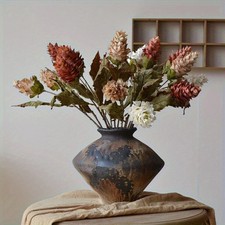 2 Stück künstlicher Ingwer-Blumenstrauß realistisches Blumenarrangement groß