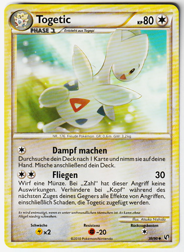 Pokémon tcg togetic - togetic, ruf