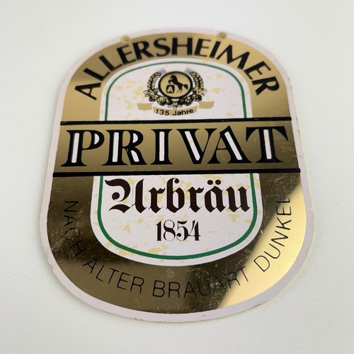 Zapfhahnschild allersheimer - zapfhahnschild, "allersheimer