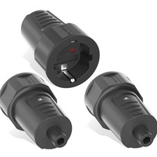 Schuko Kupplung 3 Stück Gummi