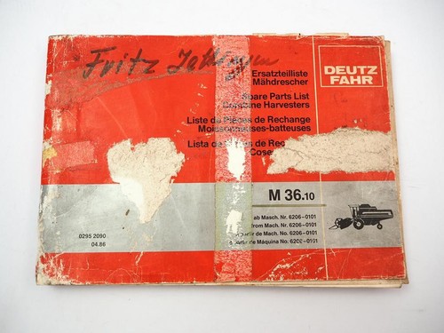 Deutz fahr m36 - deutz, mähdrescher