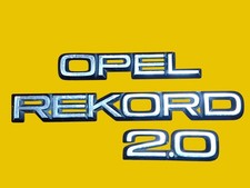  Opel Rekord 2.0 1980 Emblem Zeichen Schriftzug Typenschild 90046484 Gebraucht
