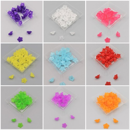 Acryl perlen blüten kelche - 50,