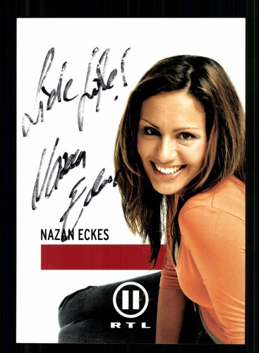 Nazan eckes rtl autogrammkarte - nazan,