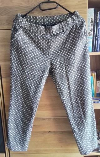 Toni cropped hose grau - cropped-hose,, grau/braun