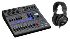Zoom LiveTrak L-8 Podcast Mixer Set 8-Kanal Digital Mischpult Recorder Kopfhörer