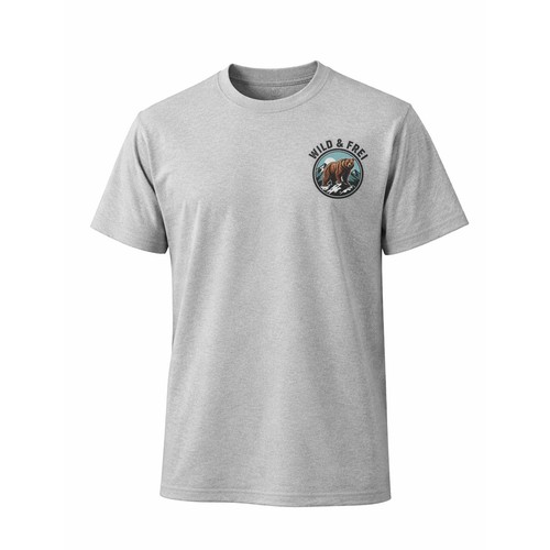 Herren shirt grau wild - t-shirt,