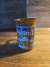 Annaberger Weihnachtsmarkt Glühweintasse Braun mit Motiv 2003 ( Sehr selten )