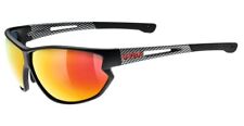 Uvex Sportstyle 810 Sonnenbrille - schwarzes Carbongestell - verspiegelte Gläser
