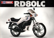 Prospekt Datenblatt Yamaha Motorrad RD 80 LC von 12. 1981
