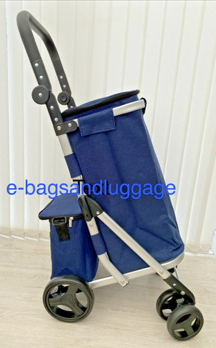 Großer blauer einkaufstrolley - großer,