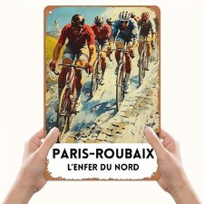 Blechschild Radrennen Paris