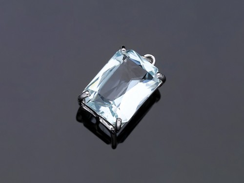 Anhänger aquamarin - 5,77, ct.