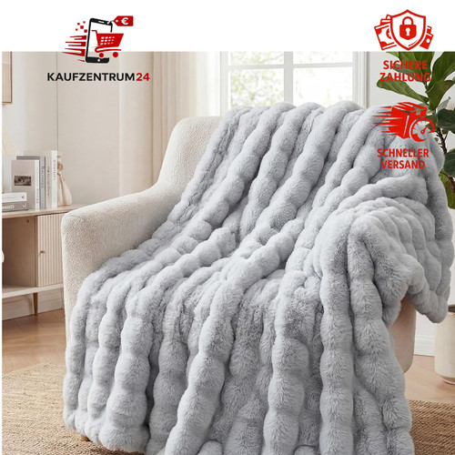 Kuscheldecke plüsch 230x250 - kuscheldecke,