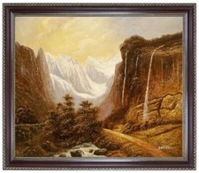 Ölbild Waldlandschaft