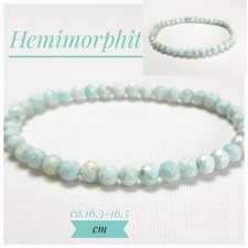 Armband HEMIMORPHIT Naturstein Edelstein Heilstein elastisch 5 mm