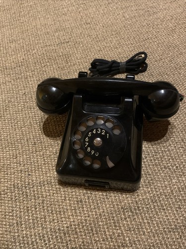 Altes schwarzes telefon mit - altes,