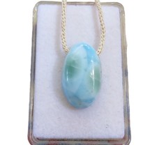 Larimar cabochon anhänger - larimar,