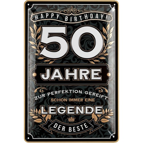 Blechschild schild jahre - blechschild, 50