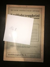 DDR Kfz Brief  Trabant Kombi
