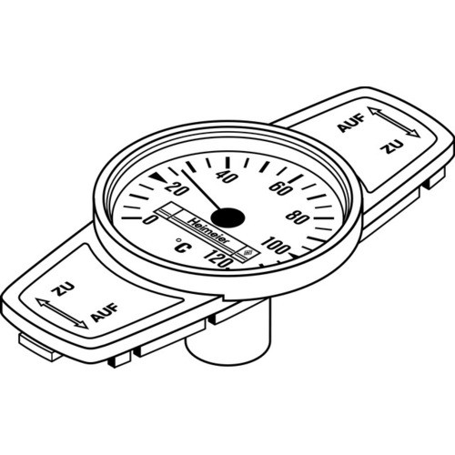 Heimeier thermometer rot - thermometer,